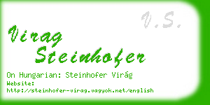 virag steinhofer business card